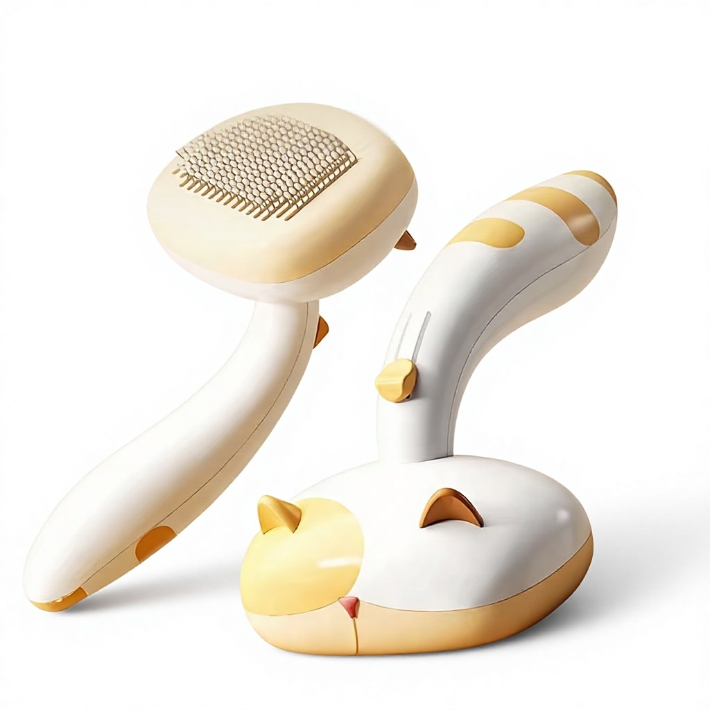 Slicker Brush Self Cleaning Pet Grooming - Щетка для груминга животных: расческа-пуходерка из