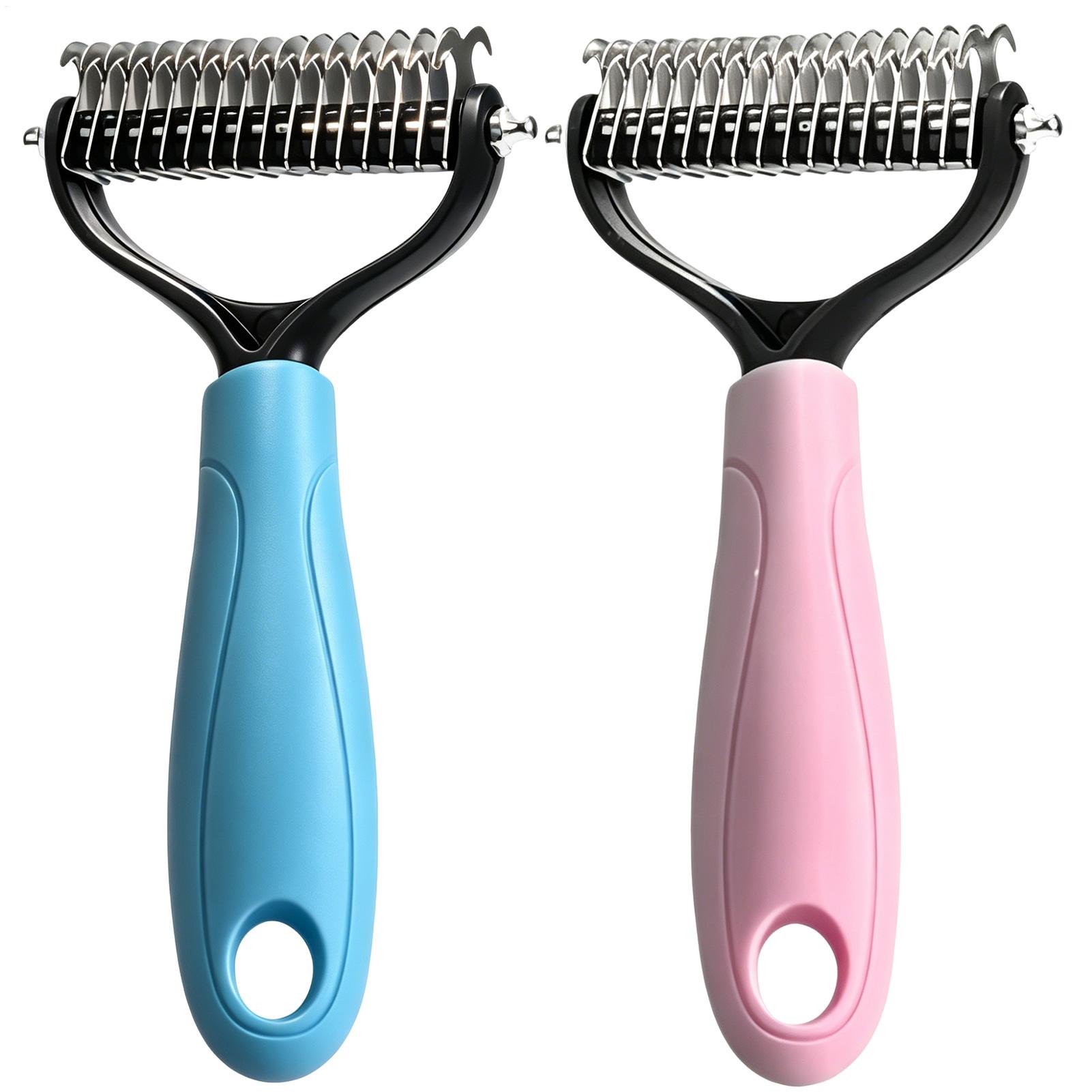 Undercoat Rake Dematting Tool Dog Shedding - Двусторонняя щетка для вычесывания шерсти домашних