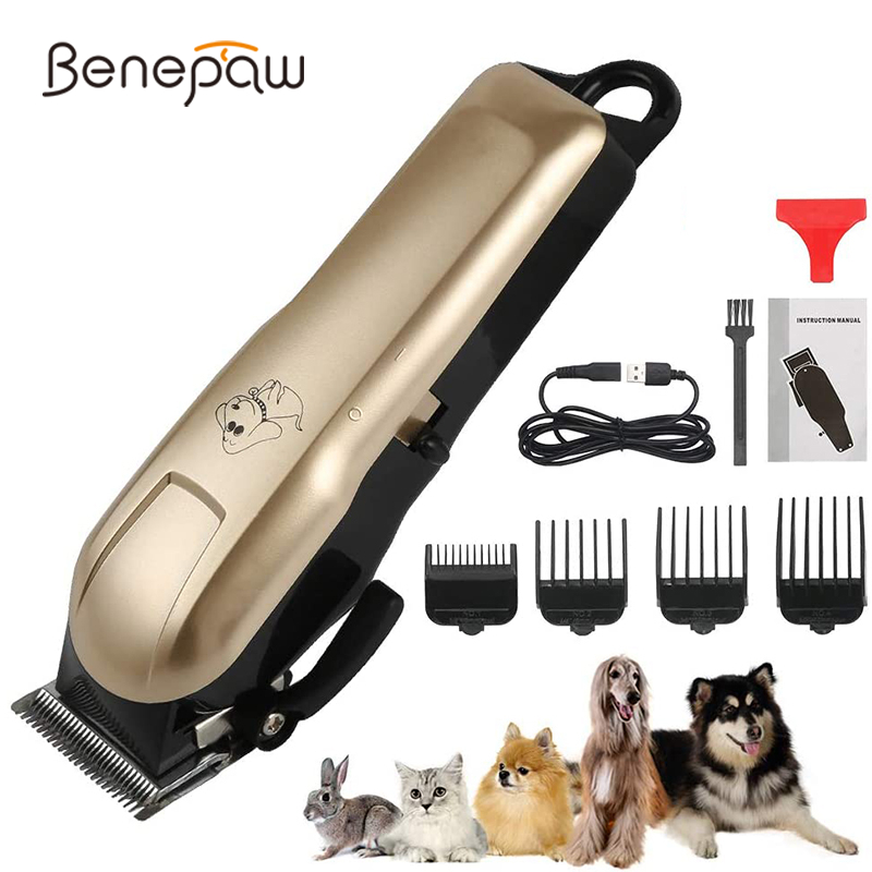 Cordless Dog Clippers Low Noise Grooming - Профессиональный триммер для шерсти собак Benepaw,