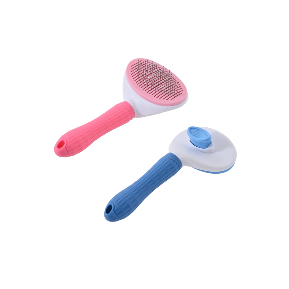 Slicker Brush Self Cleaning Pet Grooming - 16 шт./коробка, 2 цвета, смешанные, самоочищающаяся