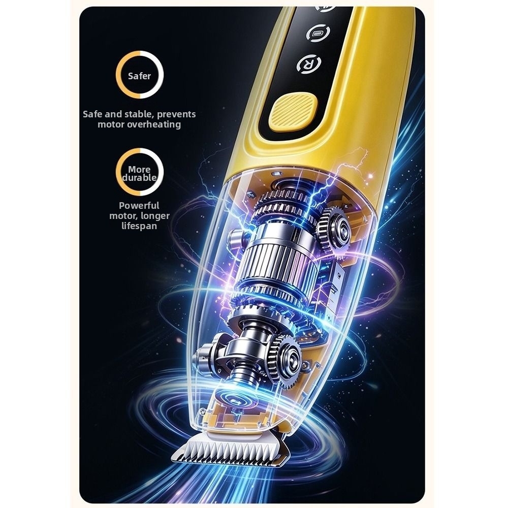 Cordless Dog Clippers Low Noise Grooming - Светодиодная машинка для стрижки лап домашних