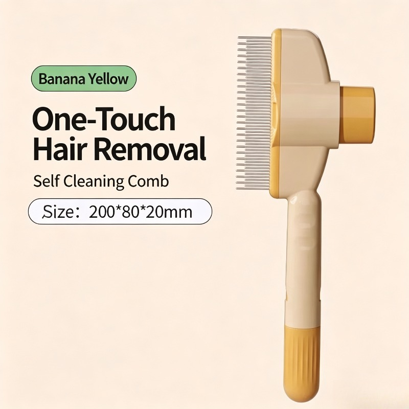 Slicker Brush Self Cleaning Pet Grooming - Самоочищающаяся щетка для ухода за шерстью