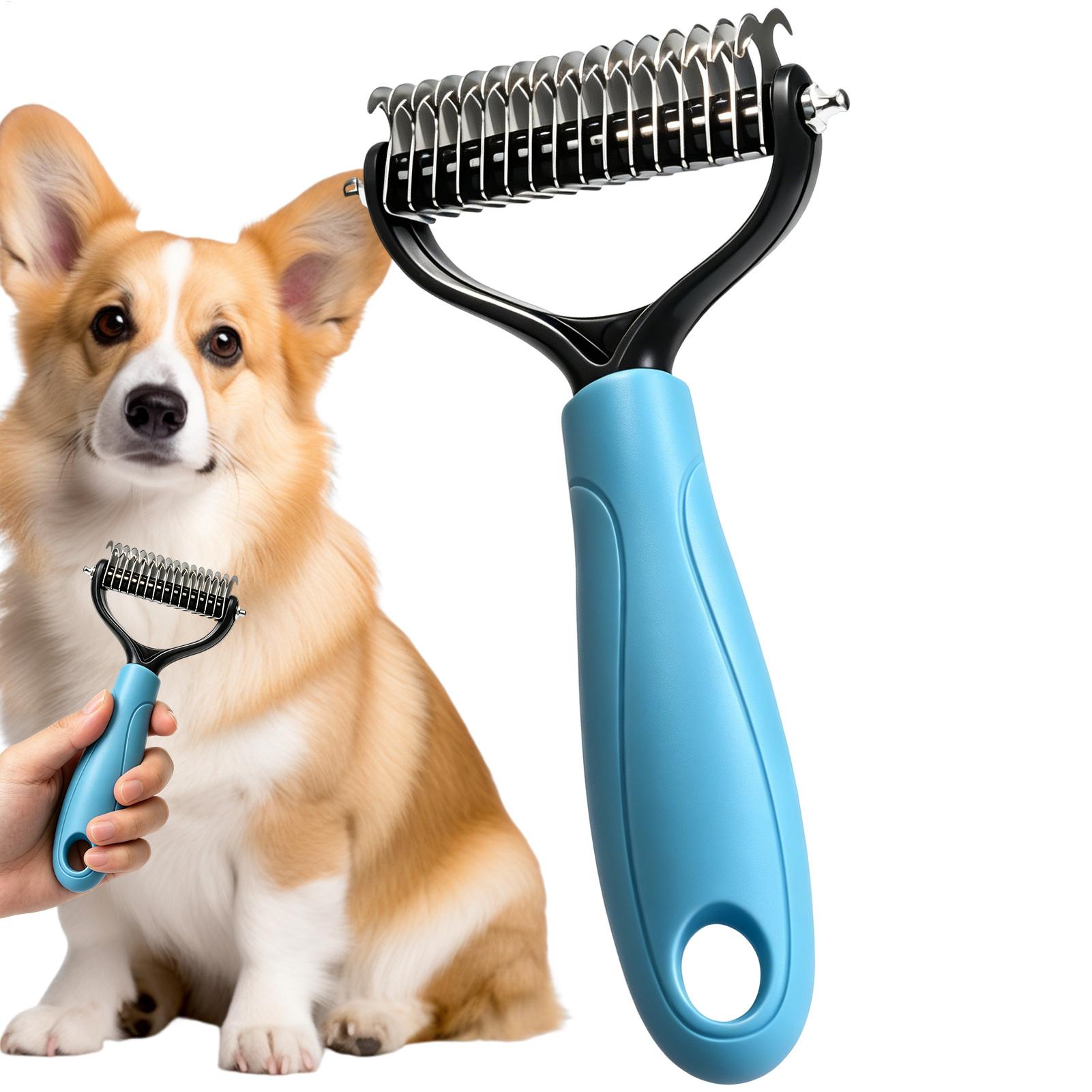 Undercoat Rake Dematting Tool Dog Shedding - Двусторонняя щетка для вычесывания шерсти домашних