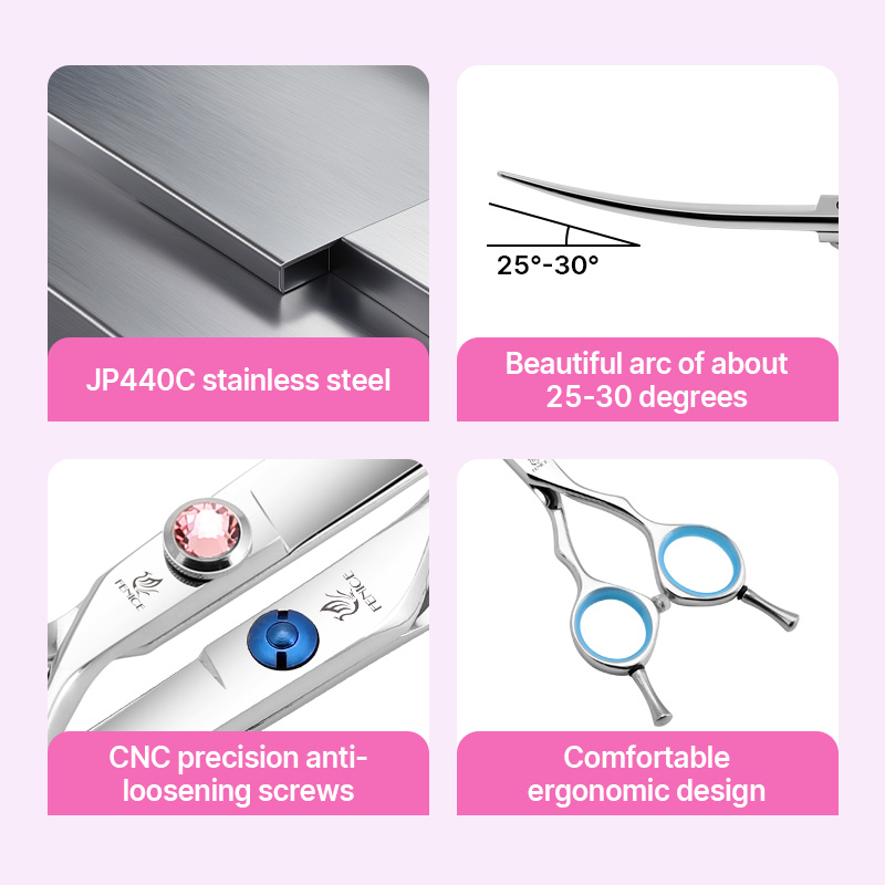 Профессиональные ножницы для г – обзор и цена Professional Pet Grooming Scissors Curved