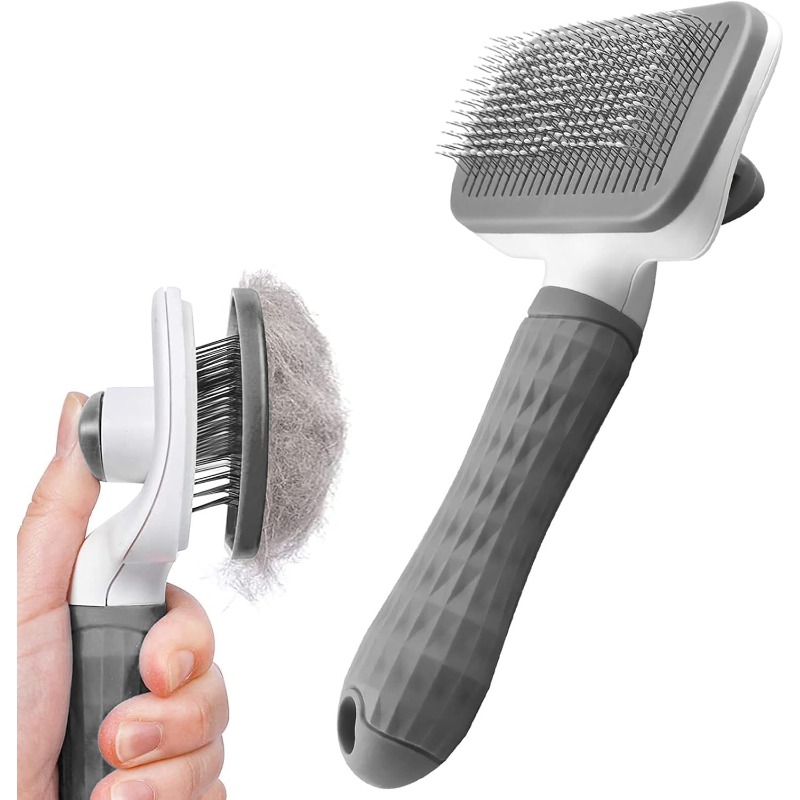 Самоочищающаяся расческа для у – обзор и цена Slicker Brush Self Cleaning Pet Grooming