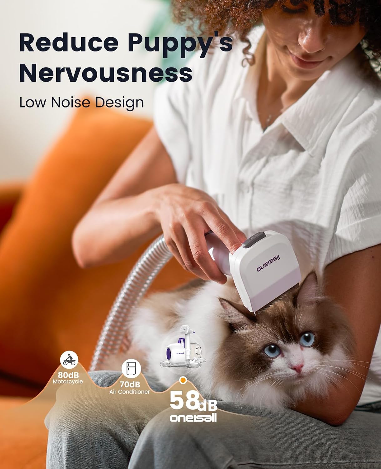 Наборы щеток-щетоколоток oneis – обзор и цена Pet Grooming Vacuum Suction Kit 5 In 1