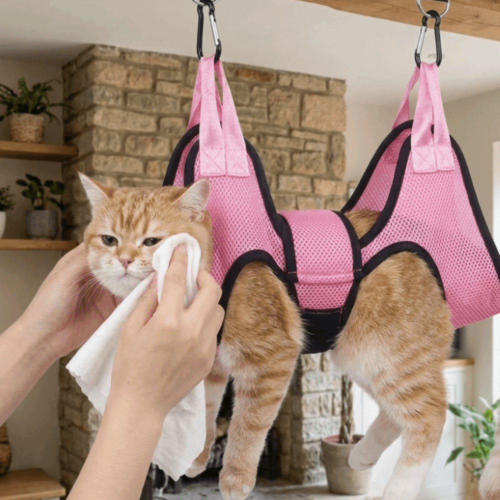 Регулируемая сетчатая гамак-гр – обзор и цена Pet Grooming Hammock Sling Restraint