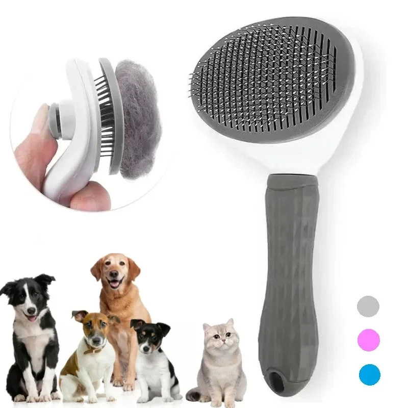 Самоочищающаяся расческа для у – обзор и цена Slicker Brush Self Cleaning Pet Grooming