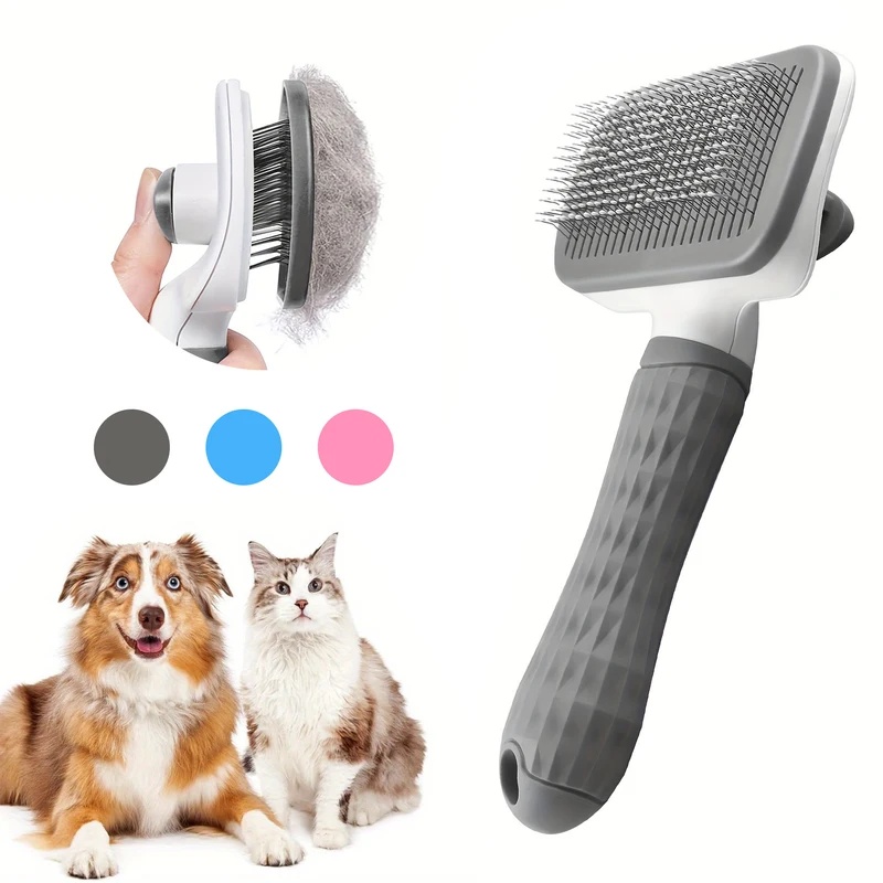 Самоочищающаяся расческа для у – обзор и цена Slicker Brush Self Cleaning Pet Grooming