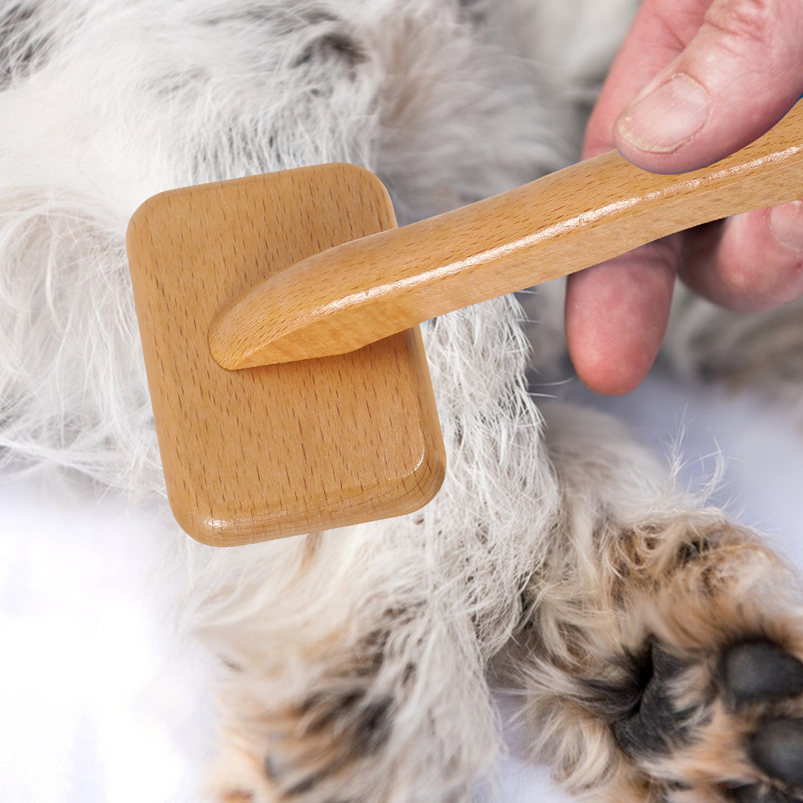 Самоочищающаяся деревянная рас – обзор и цена Slicker Brush Self Cleaning Pet Grooming
