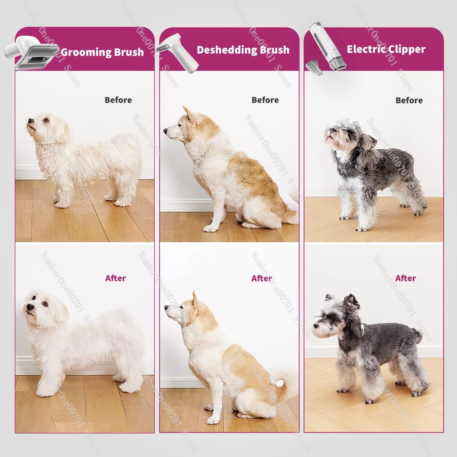 Многофункциональный набор для  – обзор и цена Pet Grooming Vacuum Suction Kit 5 In 1