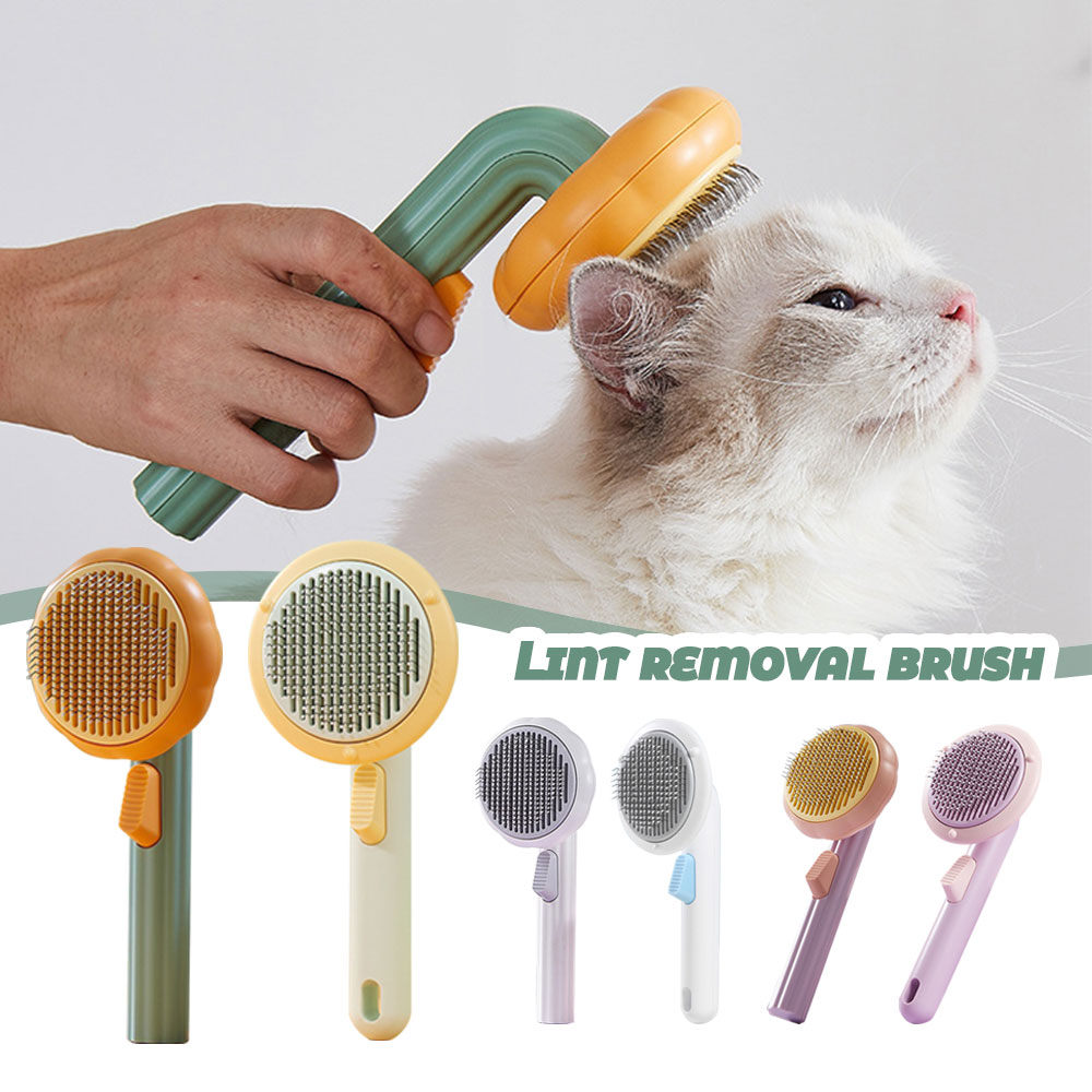 Расческа для удаления шерсти ж – обзор и цена Slicker Brush Self Cleaning Pet Grooming