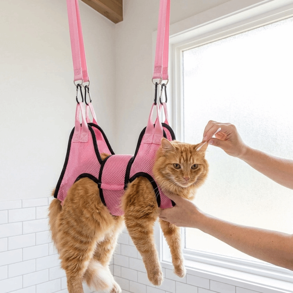 Регулируемый гамак для груминг – обзор и цена Pet Grooming Hammock Sling Restraint