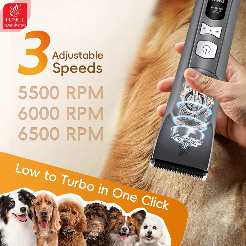 Беспроводная перезаряжаемая ма – обзор и цена Cordless Dog Clippers Low Noise Grooming