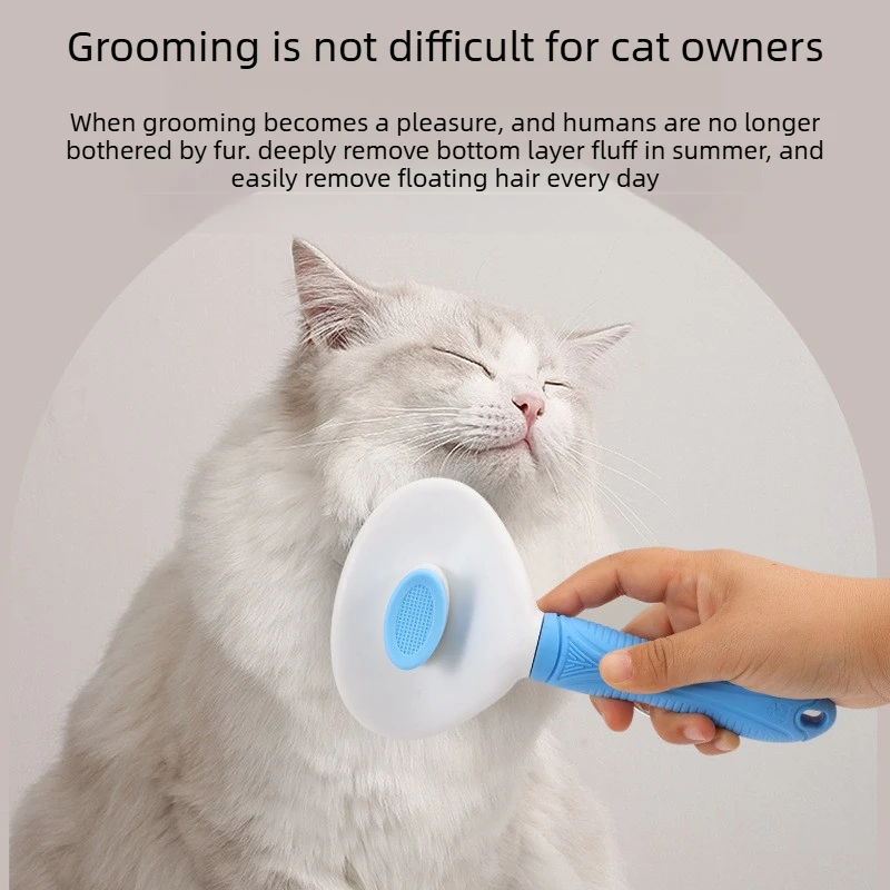 Щетка для груминга собак и кош – обзор и цена Slicker Brush Self Cleaning Pet Grooming