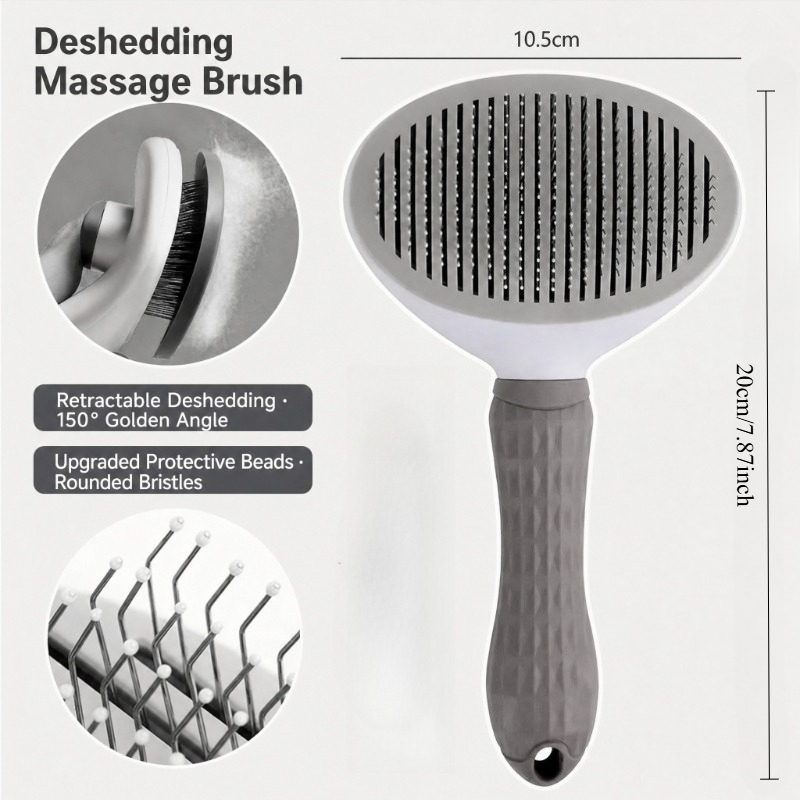 Щетка для груминга собак и кош – обзор и цена Slicker Brush Self Cleaning Pet Grooming