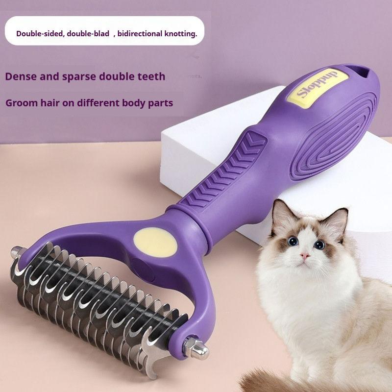 Двусторонняя расческа-грабли д – обзор и цена Undercoat Rake Dematting Tool Dog Shedding