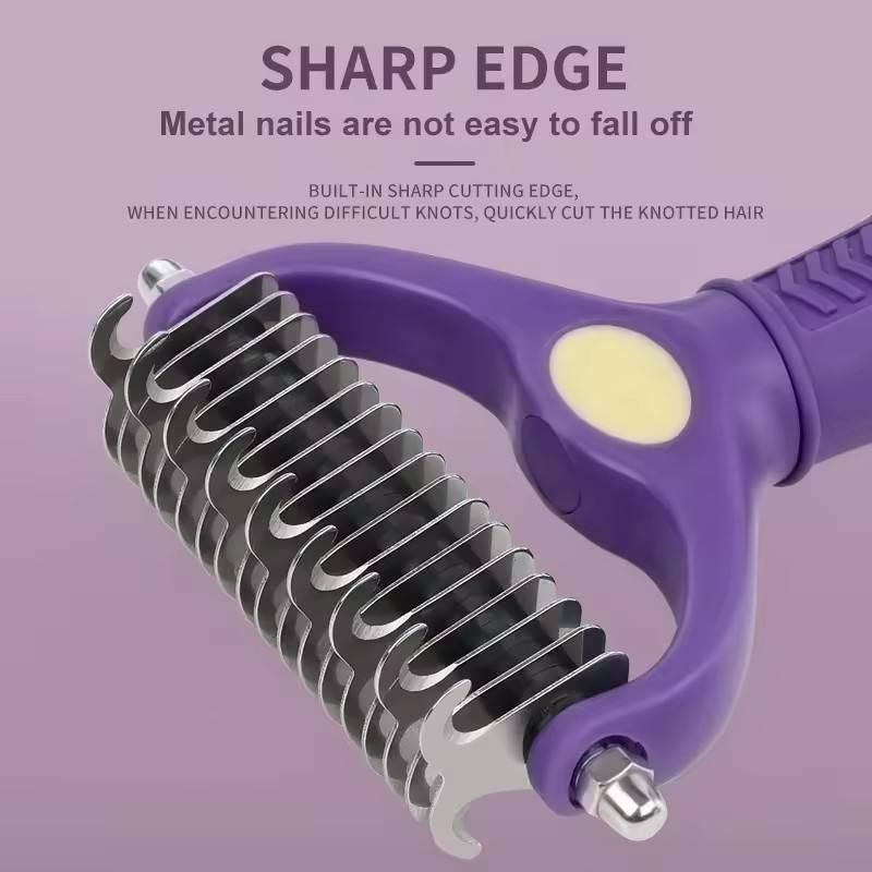 Двусторонняя расческа-грабли д – обзор и цена Undercoat Rake Dematting Tool Dog Shedding
