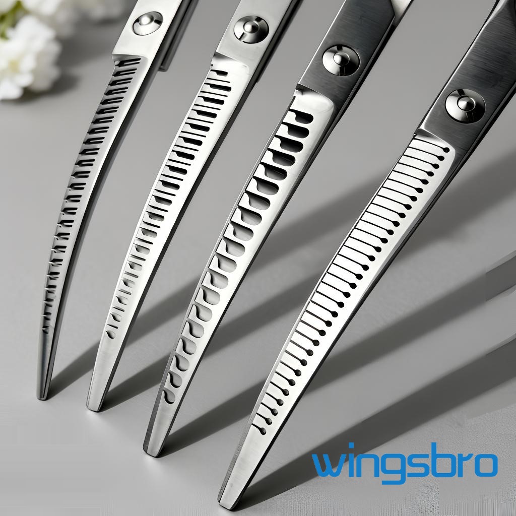 Ножницы Wingsbro 8 дюймов для  – обзор и цена Professional Pet Grooming Scissors Curved
