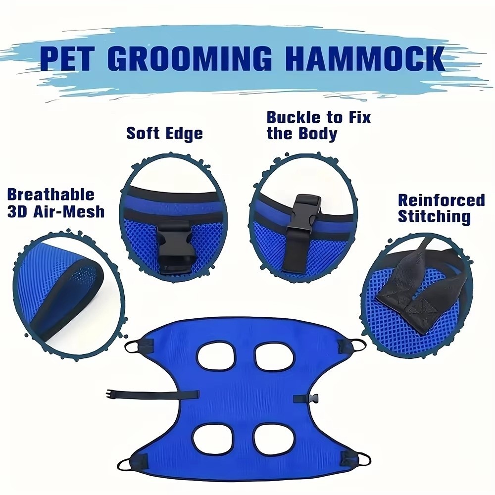 Большой гамак для груминга жив – обзор и цена Pet Grooming Hammock Sling Restraint