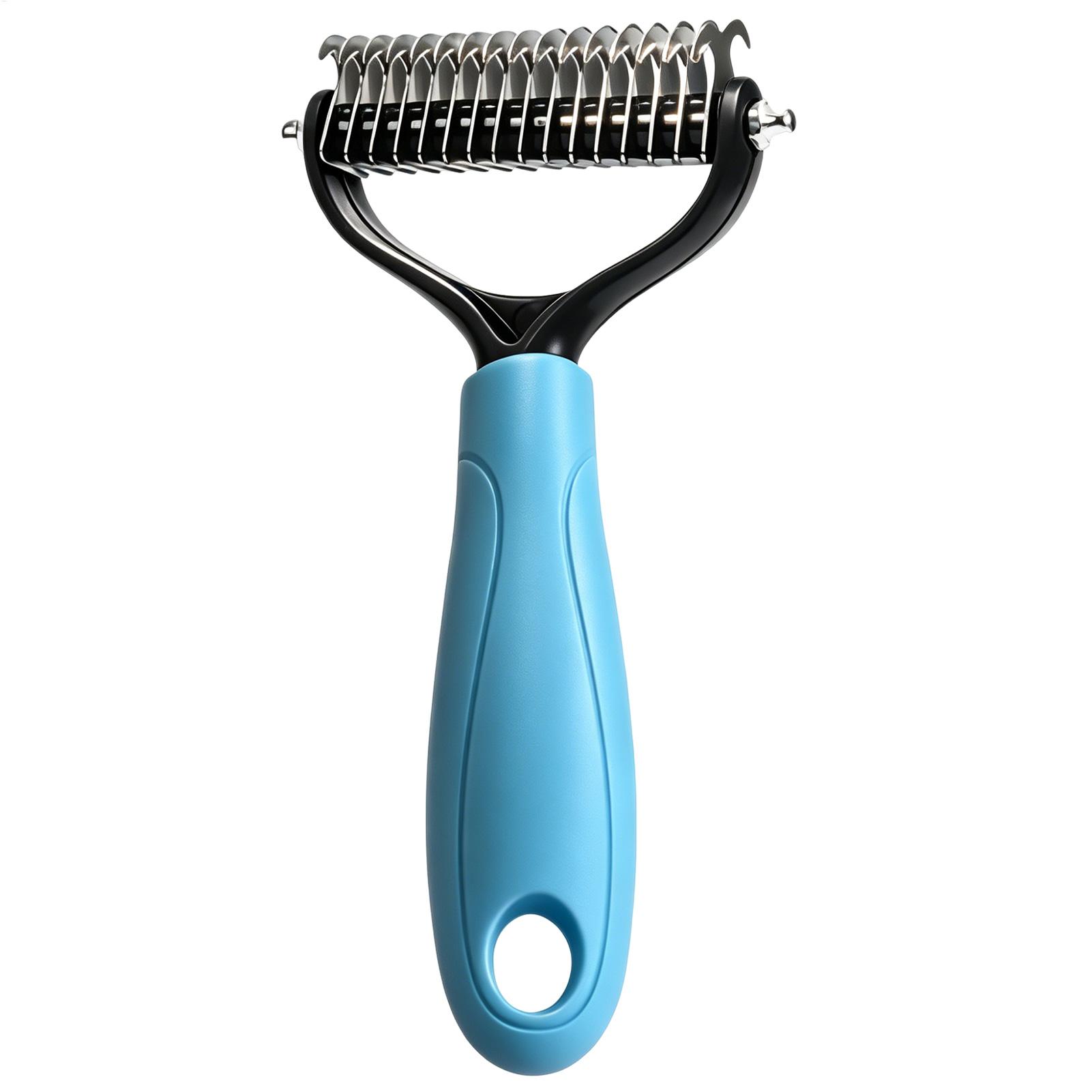 Двусторонняя щетка для вычесыв – обзор и цена Undercoat Rake Dematting Tool Dog Shedding